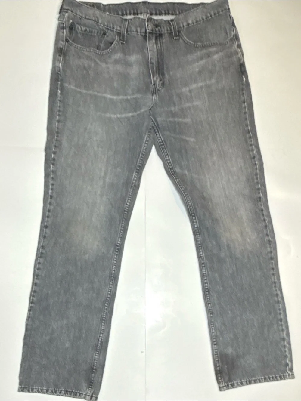 Levi's vintage Men's Charcoal Gray Regular Fit Straight Jeans 36x34